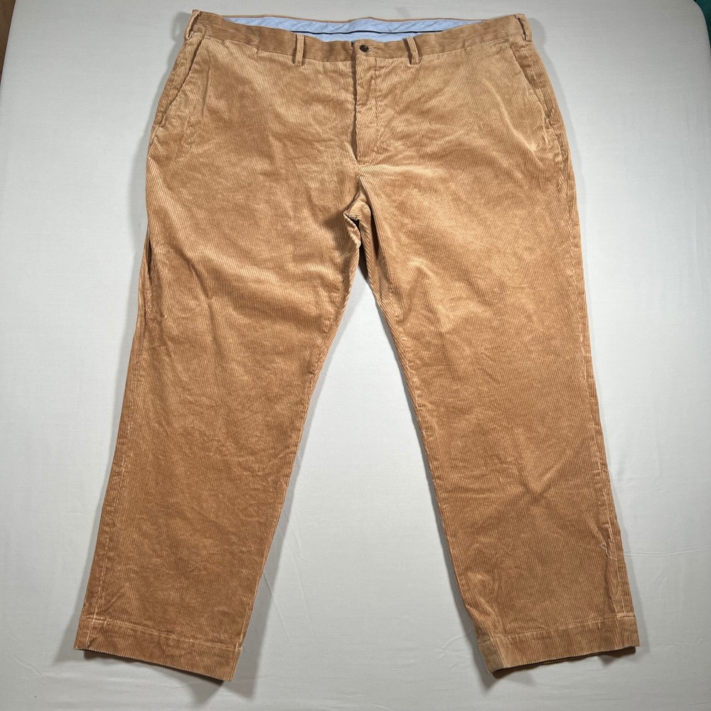 Polo Ralph Lauren‎ Mens 46B Tan Corduroy Pants Classic Fit Big & Tall Stretch